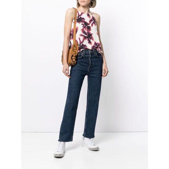 EQUIPMENT NWT !! Cami Floral White Multicolor Size Medium Women’s Isabeau - Picture 4 of 13